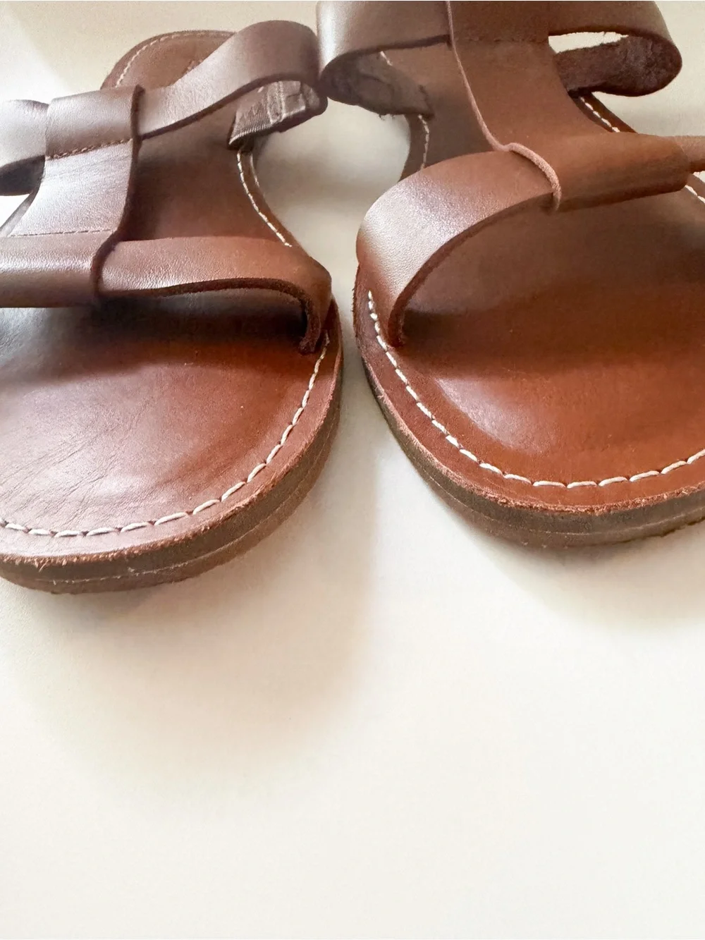 Madewell  Boardwalk T-Strap Slide Sandal Size 8